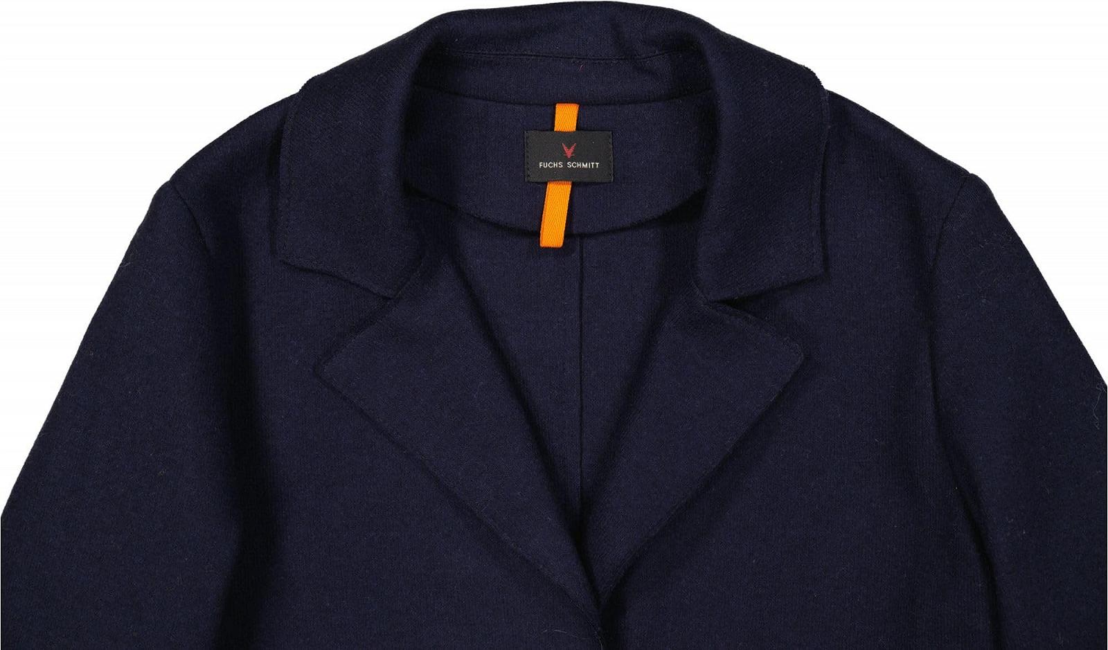 Женское длинное пальто Fuchs Schmitt Переходное Шерстяная смесь Темно-синий, фото №2 Женское длинное пальто Fuchs Schmitt Переходное Шерстяная смесь Темно-синий, фото №2