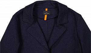 Жіноче довге пальто Fuchs Schmitt Перехідне Суміш вовни Темно-синій synthetic.ua - Фото 1