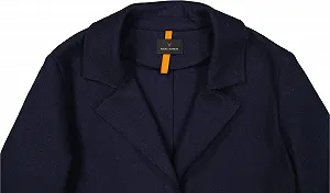 Жіноче довге пальто Fuchs Schmitt Перехідне Суміш вовни Темно-синій synthetic.ua - Фото 1