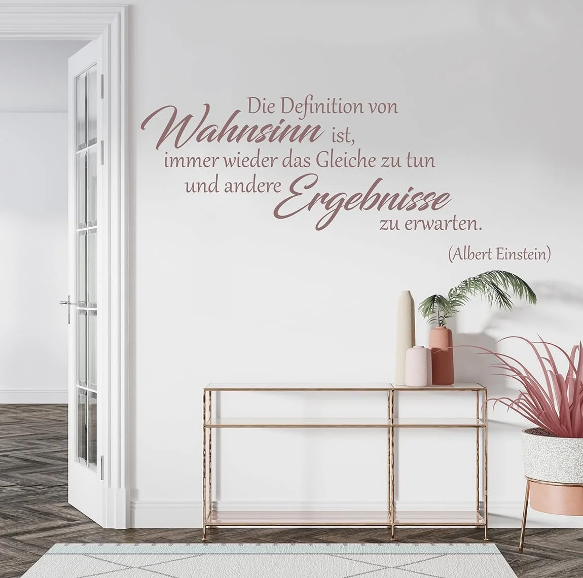 Наклейка на стіну tjapalo a53 Albert Einstein мотиваційна цитата Чорна 140x58 см, фото №2