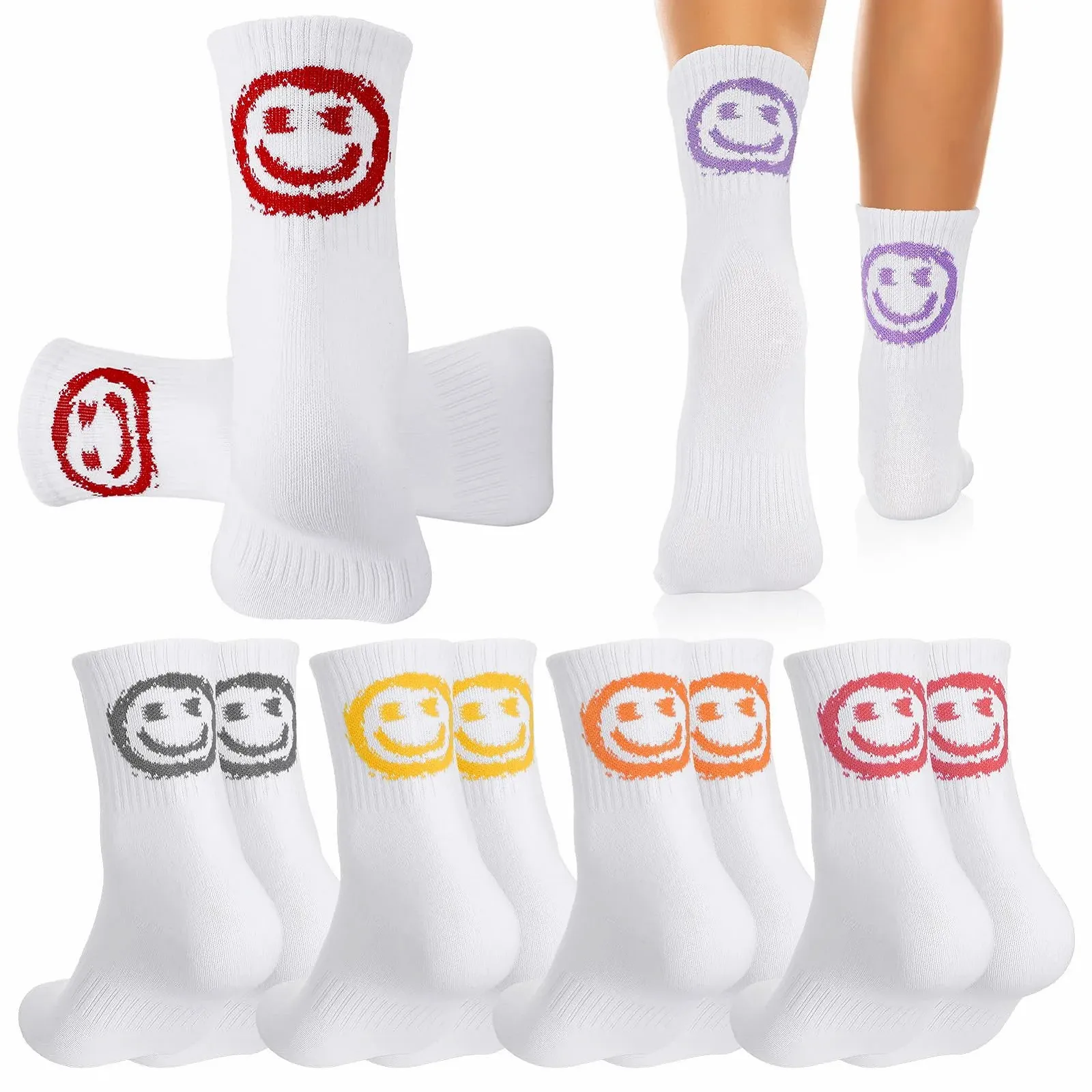 Шкарпетки тенісні Жіночі 39-42 Бавовняні Спортивні, 6 пар, фото №1 Шкарпетки тенісні Жіночі 39-42 Бавовняні Спортивні, 6 пар, фото №1