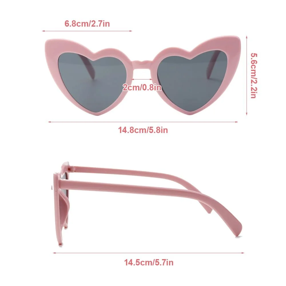 Солнцезащитные очки в форме сердца YANGUN, 9 шт., фото №2