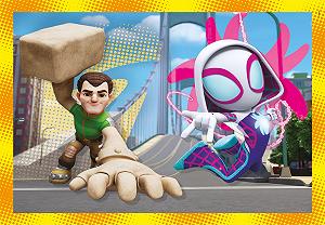 Пазл Clementoni Supercolour Puzzle 4 in 1 Marvel Spidey and His Amazing Friends 21528 12, 16, 20, 24 елементи synthetic.ua - Фото 1