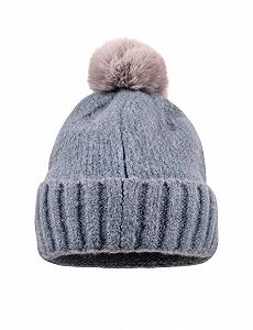 Шапка-біні Maximo для дівчаток з помпоном зі штучного хутра synthetic.ua - Фото 1
