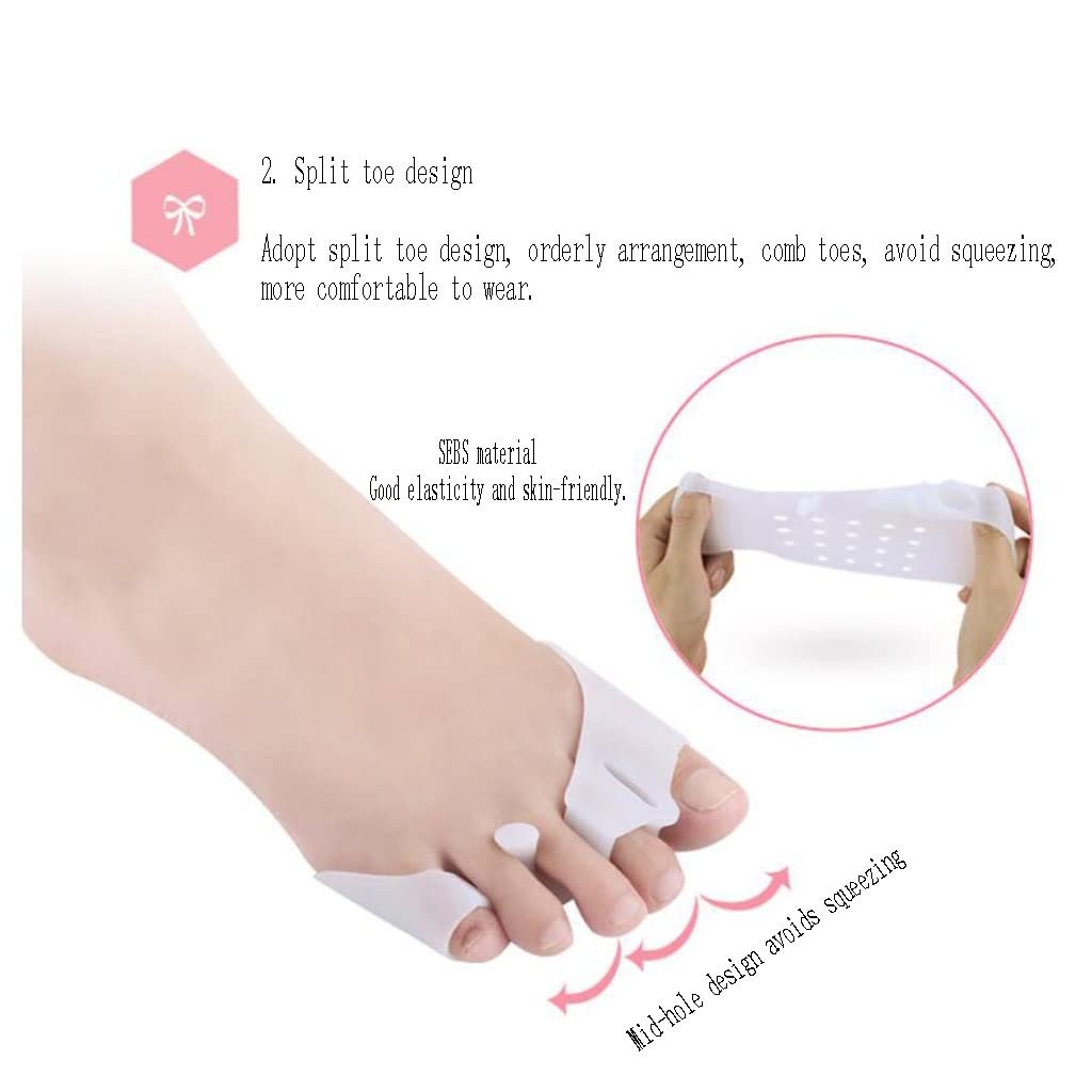 Роздільник пальців DREI-Loch-Clip-Frontpolster для корекції Hallux Valgus, захисні гелеві накладки для передньої частини стопи, фото №7