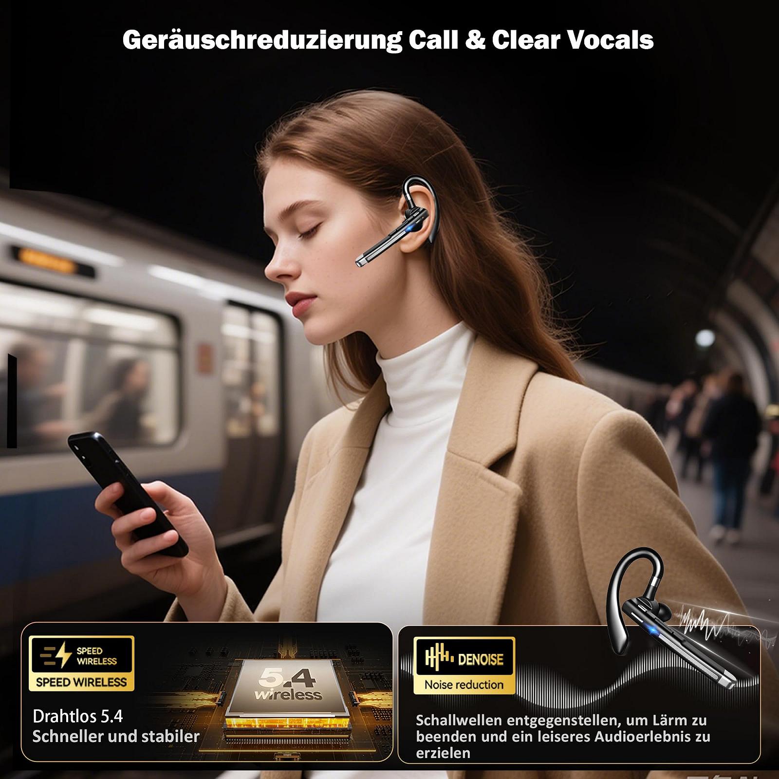 Навушники-перекладачі AI, 3-в-1 Бездротова Hands-Free 144 мови з ENC подвійним мікрофоном, 120 годин Bluetooth 5.3, фото №4