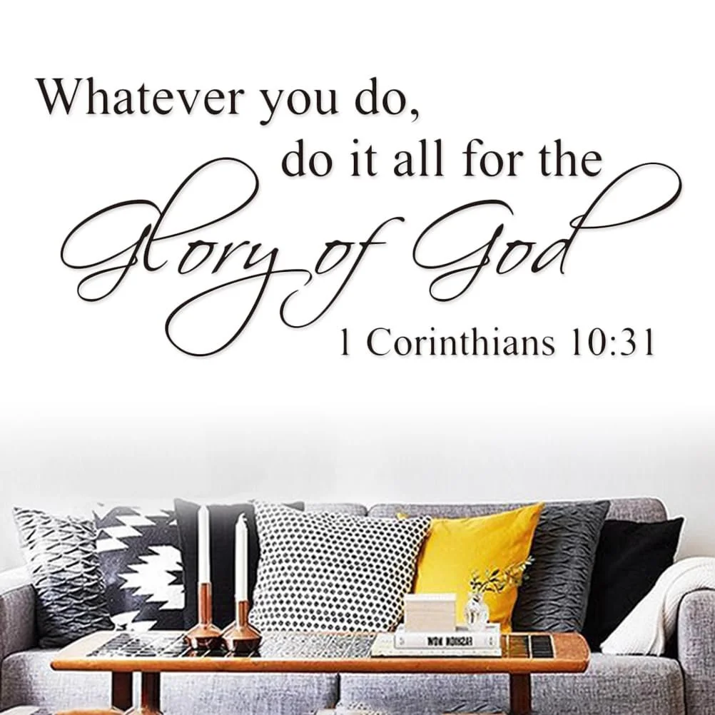 Наклейка на стену Veemoon DE33AT4WQ12M0704Z8 Bible Verse водонепроницаемая PVC, фото №7 Наклейка на стену Veemoon DE33AT4WQ12M0704Z8 Bible Verse водонепроницаемая PVC, фото №7