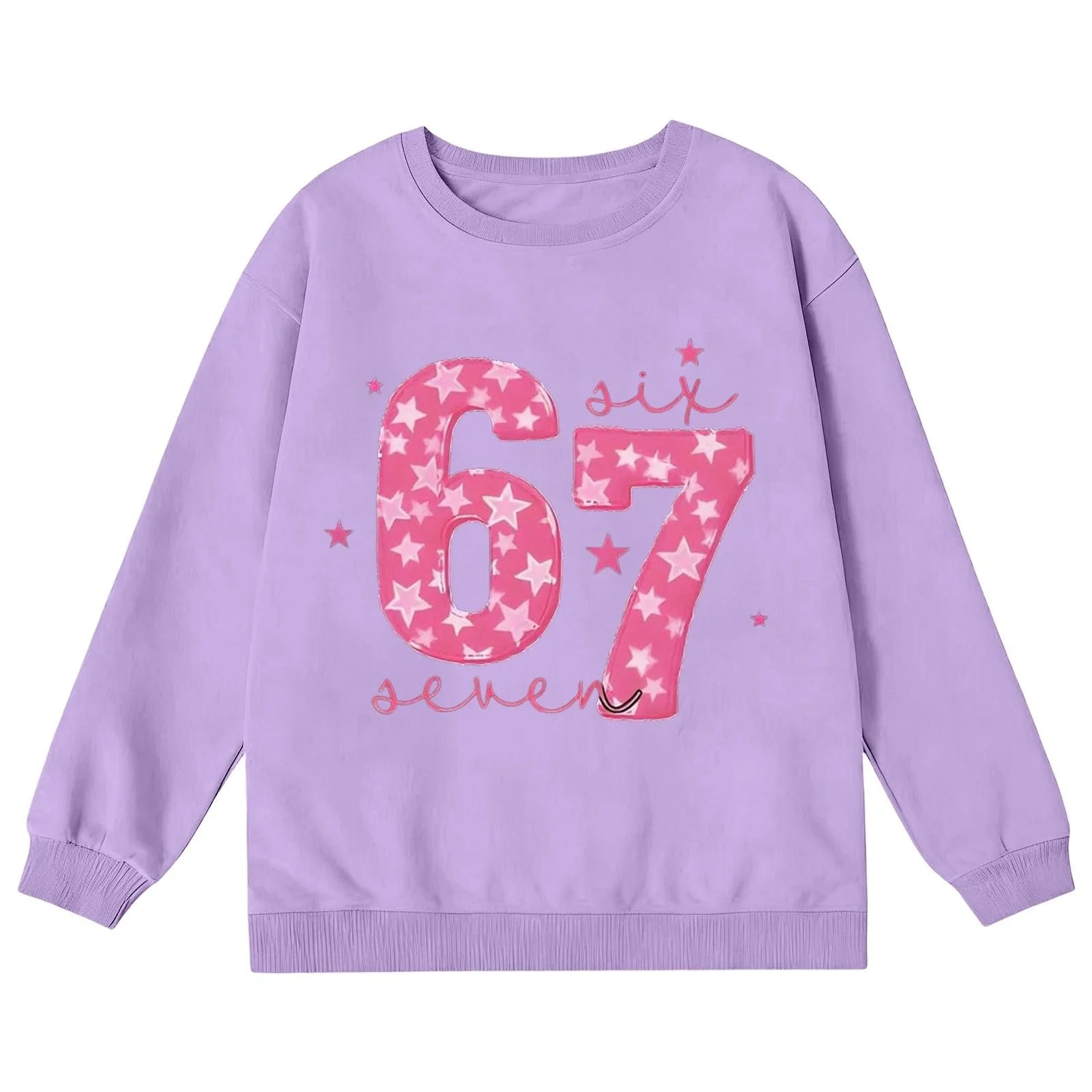 Детская Толстовка для Девочек Детский Свитшот Детская Рубашка с Длинными Рукавами для Мальчиков Повседневный Пуловер Удобный Свитшот с Принтом 67 Рубашка с Длинными Рукавами Толстовка Пуловер, фото №4