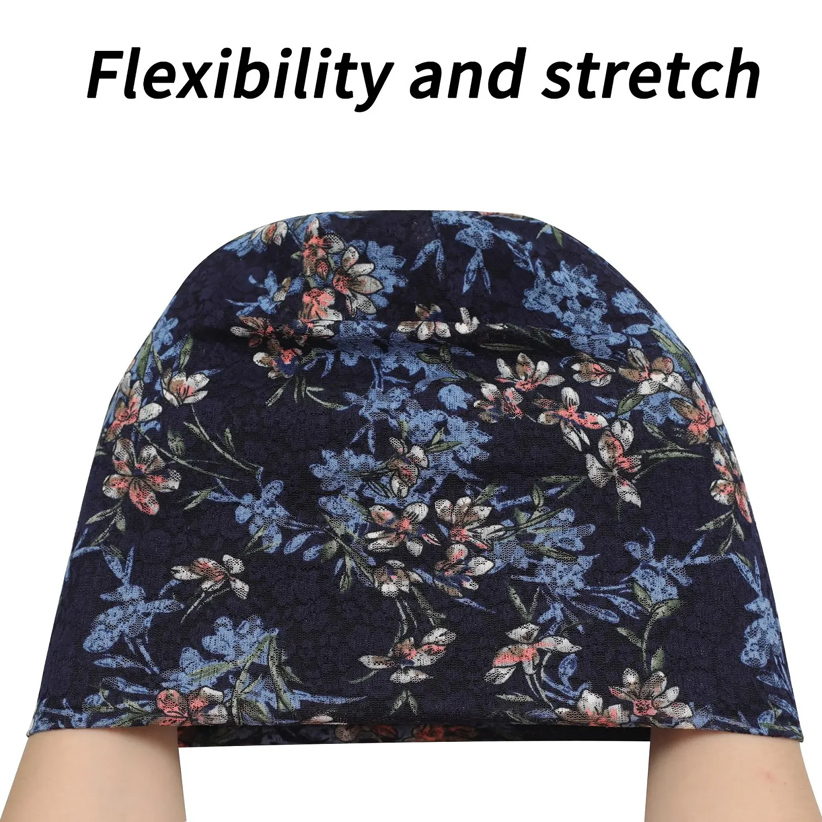 Шапка-бини ZLYC Женская зимняя вязаная Цветы Тюрбан, фото №6 Шапка-бини ZLYC Женская зимняя вязаная Цветы Тюрбан, фото №6