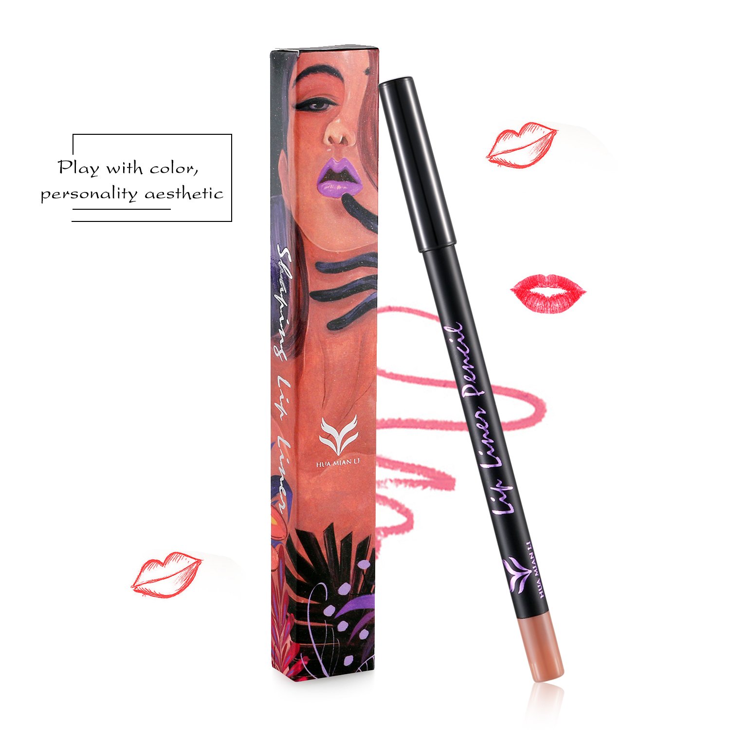 Контурный карандаш JewelryWe Professional Водостойкий Долговечный Матовый с крышечкой Упаковка 1, фото №4 Контурный карандаш JewelryWe Professional Водостойкий Долговечный Матовый с крышечкой Упаковка 1, фото №4