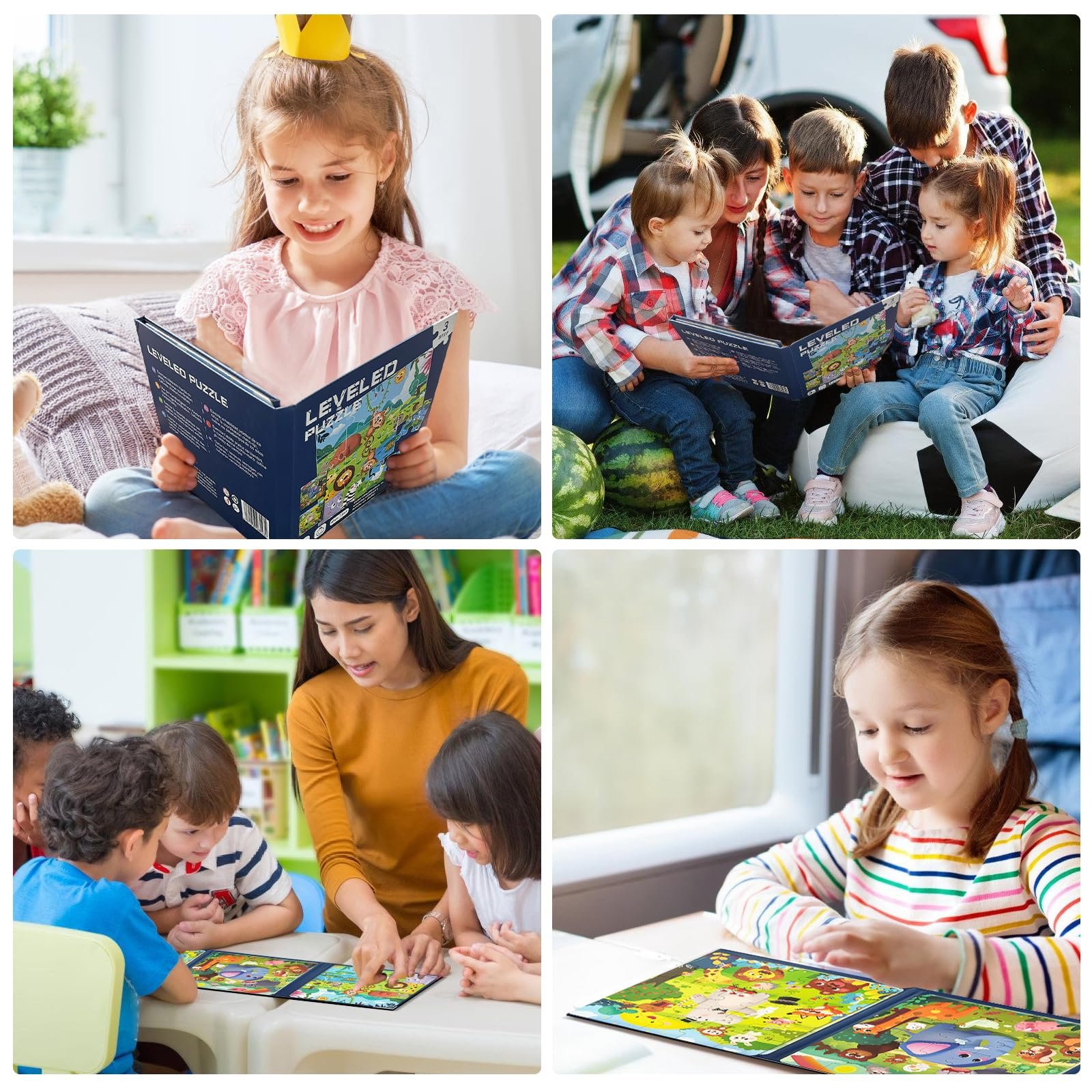 Пазл магнітний 3-в-1 Ліс 16-20-25 деталей Книга-пазл для подорожей, фото №6