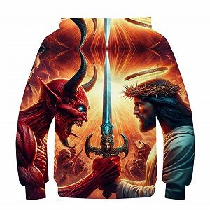 Худі KHHKJBVCE Angel Vs Demon для хлопчиків та дівчаток 3D synthetic.ua - Фото 1