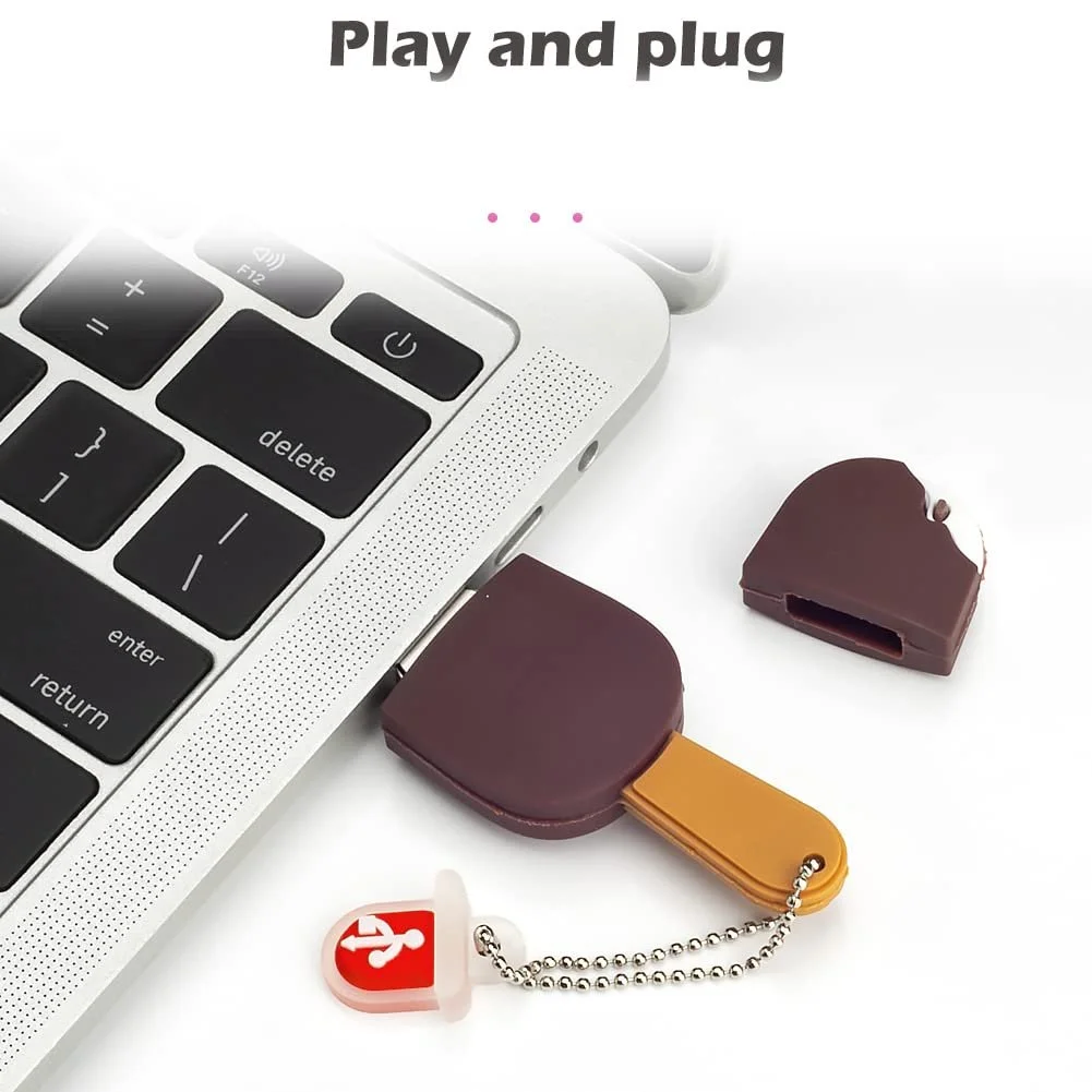 USB-накопичувач BorlterClamp Chocolate Ice Lolly Shape 32 GB, фото №3 USB-накопичувач BorlterClamp Chocolate Ice Lolly Shape 32 GB, фото №3