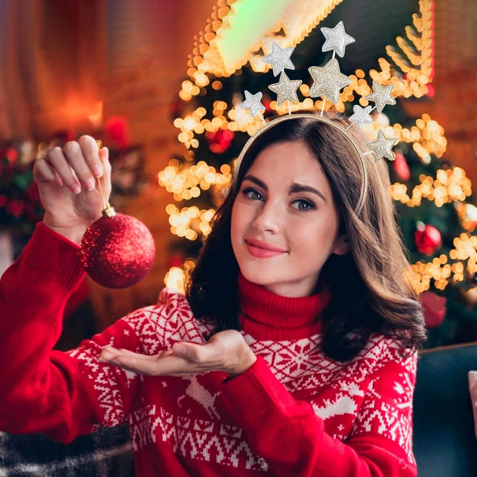 Обруч для волосся Різдвяна, фото №7