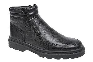 Мужские Ботинки Roamers Ankle Boots Кожаные Черные - Фото 1