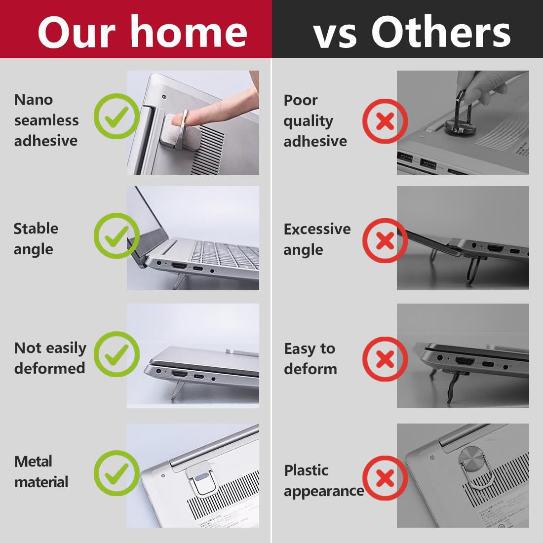 Подставка для ноутбука Мини Пара, Портативная Подставка для Клавиатуры для Стола, Складная Невидимая Подставка для Ноутбука, Подставка для Ноутбука Самоклеящаяся Компьютерная Подставка для Всех Ноутбуков Серебряная, фото №4 Подставка для ноутбука Мини Пара, Портативная Подставка для Клавиатуры для Стола, Складная Невидимая Подставка для Ноутбука, Подставка для Ноутбука Самоклеящаяся Компьютерная Подставка для Всех Ноутбуков Серебряная, фото №4