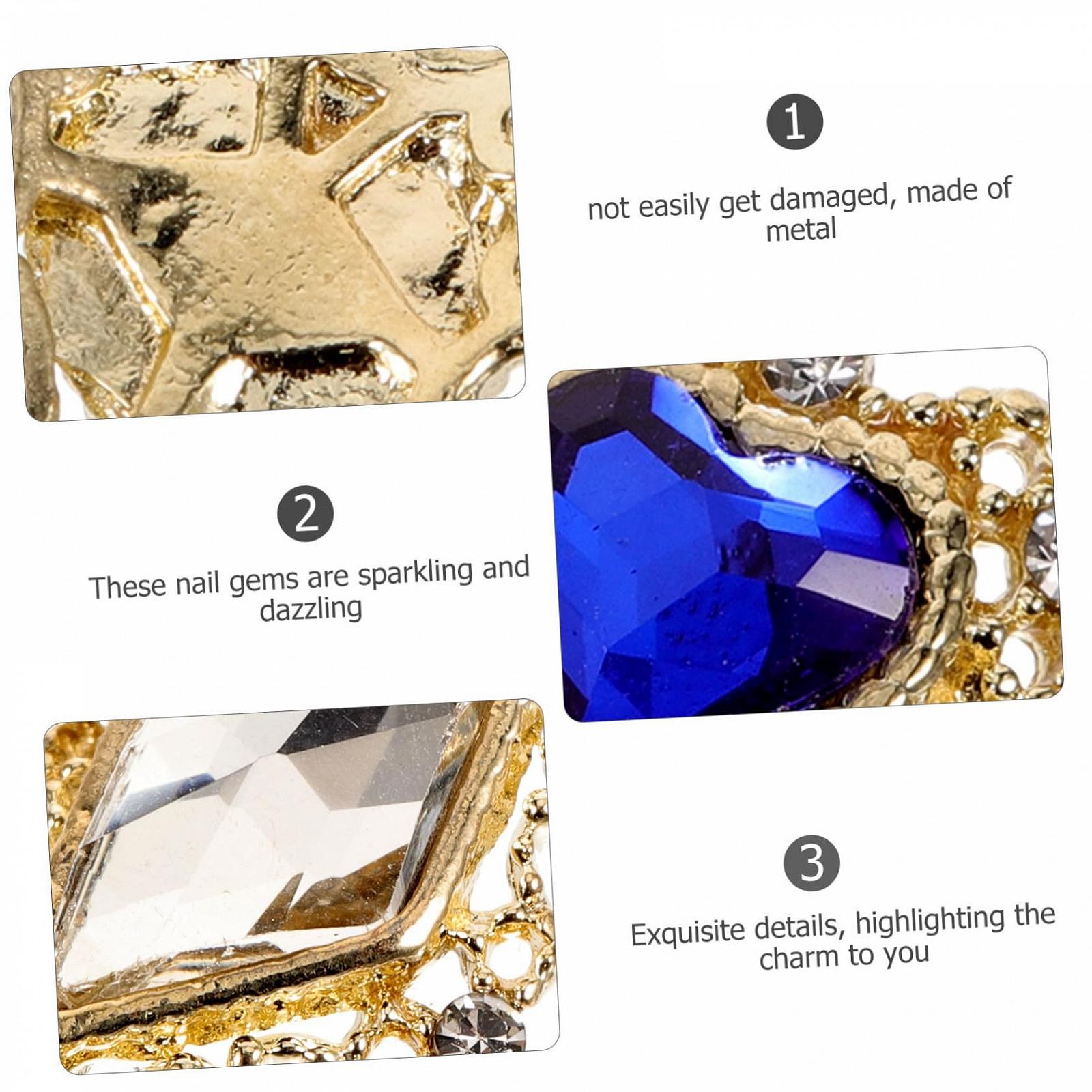 Украшения для ногтей Healeved, 3D, 1 набор, россыпь блестящих страз для маникюра, фото №9