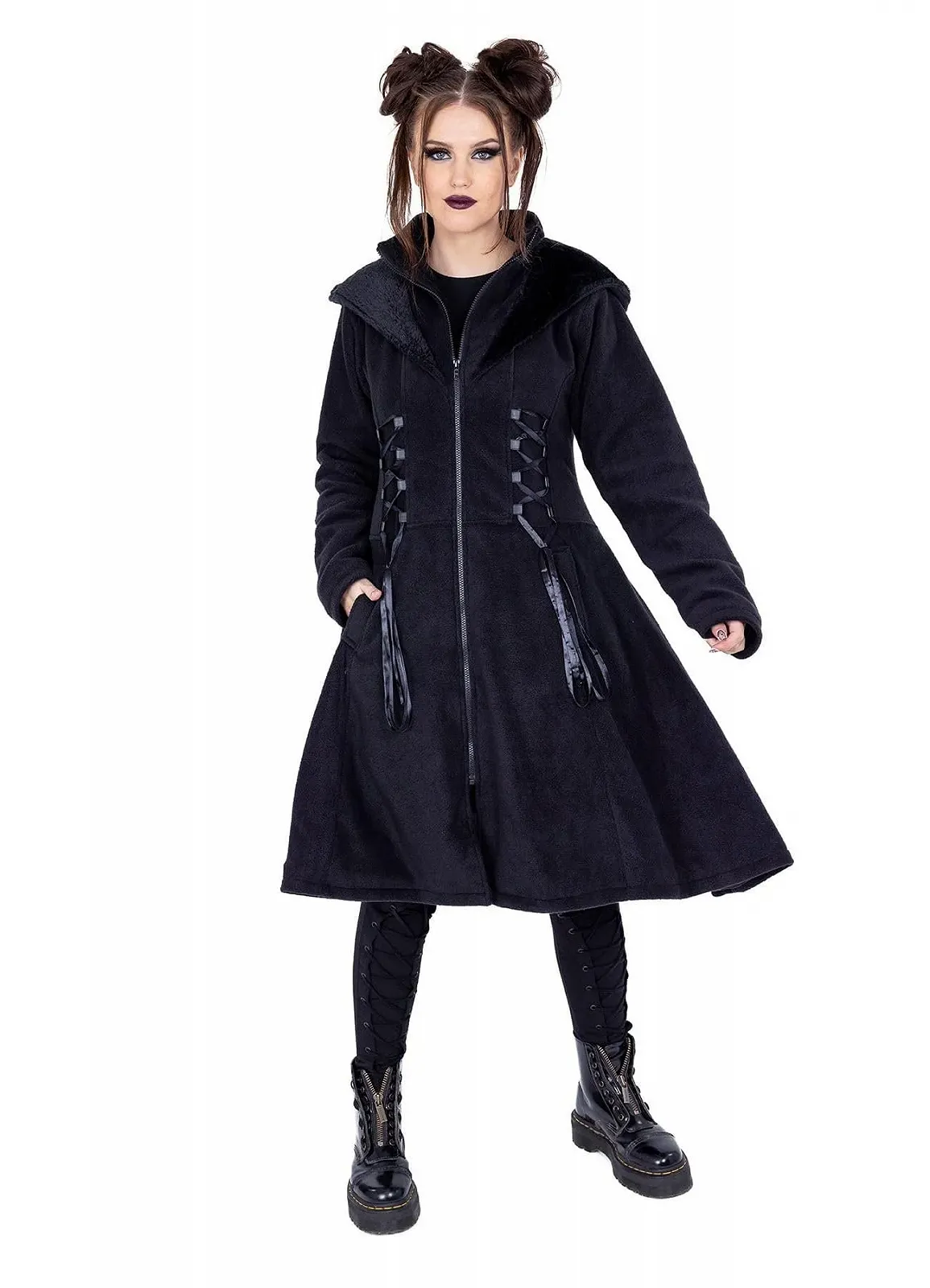 Пальто Poizen Industries Celine Жіноче Чорний, фото №6