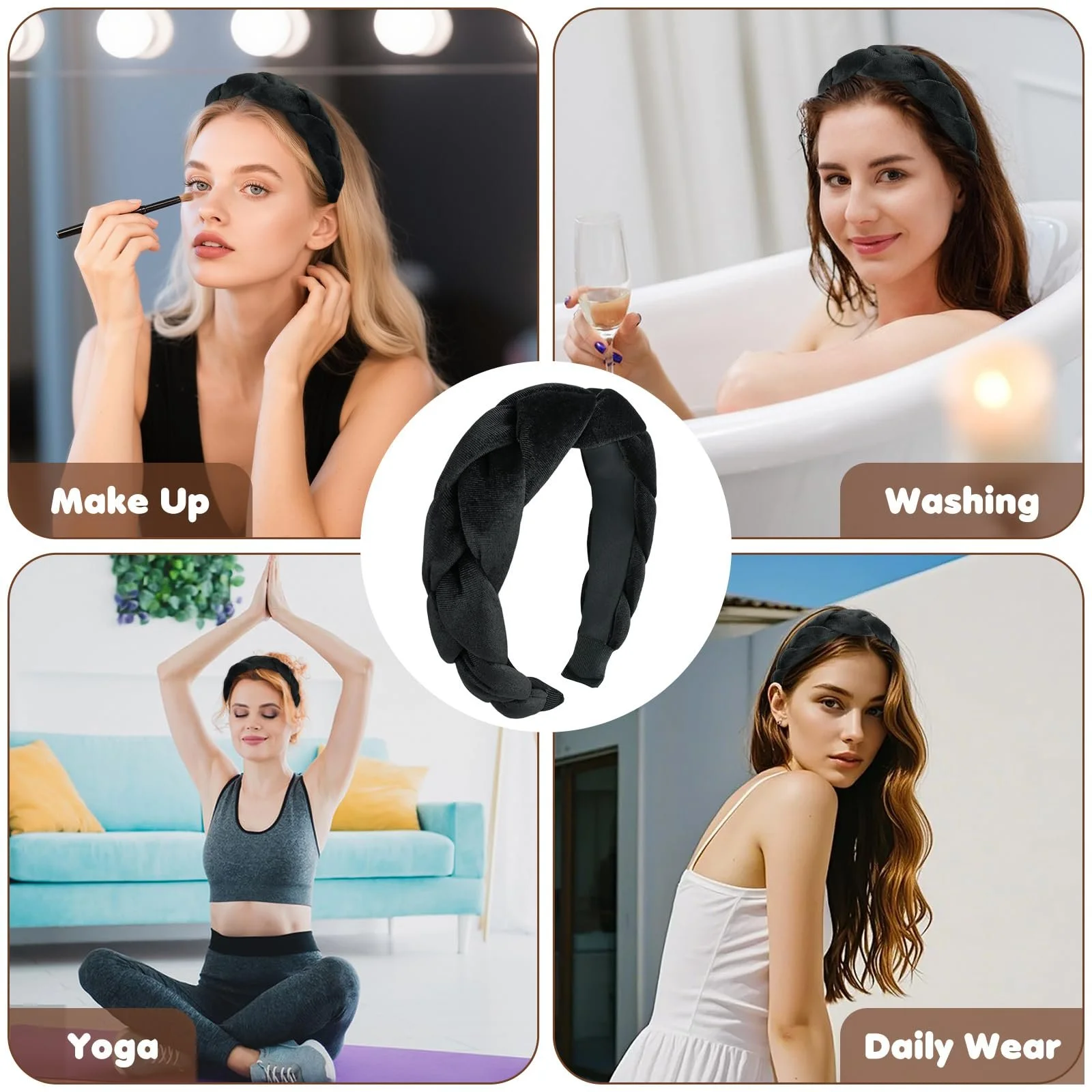 Обруч Оксамитовий плетений, фото №4