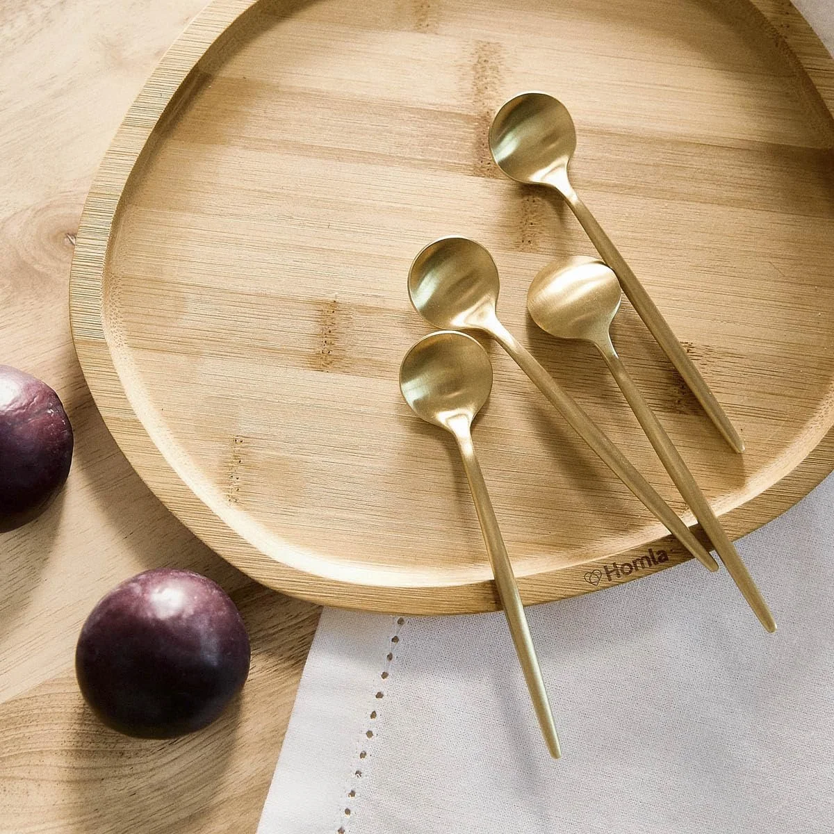 Набір ложок HOMLA NOIA Gold, 4 шт., фото №7