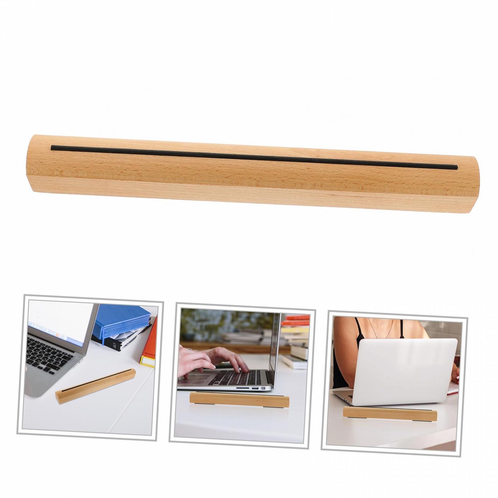 Подставка для ноутбука LABRIMP Деревянная, портативная, регулируемая по высоте, для офиса, дома, подходит для планшетов, ручная работа из бука, компактная, фото №6