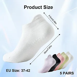 Шкарпетки для пілатесу та йоги жіночі 5 пар synthetic.ua - Фото 1