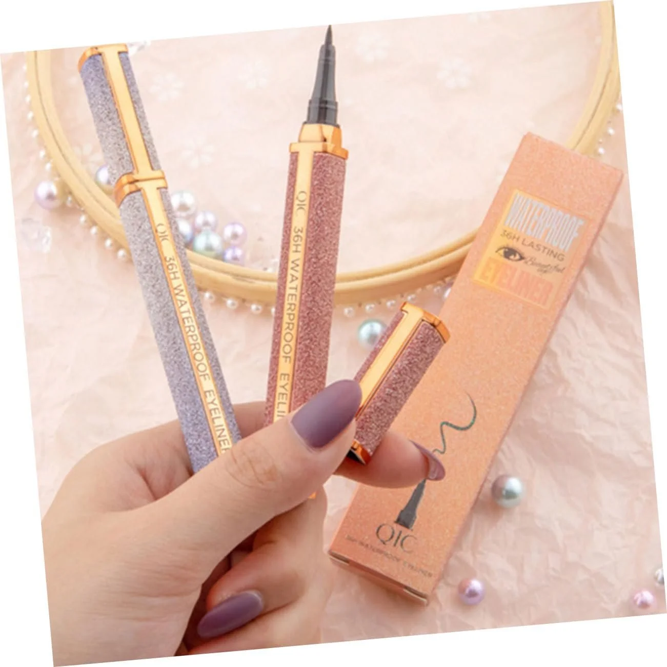 Подводка TOVINANNA Водостойкая Жидкая Чёрный, фото №3