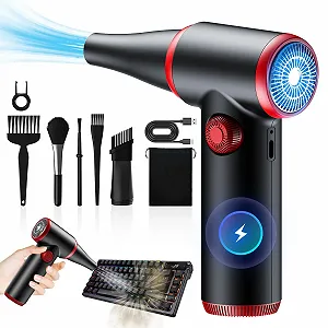 Электрическая воздуходувка ATEngeus 100,500 RPM Регулировка скорости LED-подсветка - Фото 1