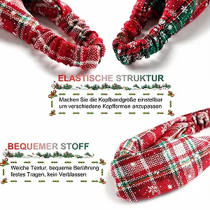 Женская Рождественская повязка для волос, synthetic.ua - Фото 1