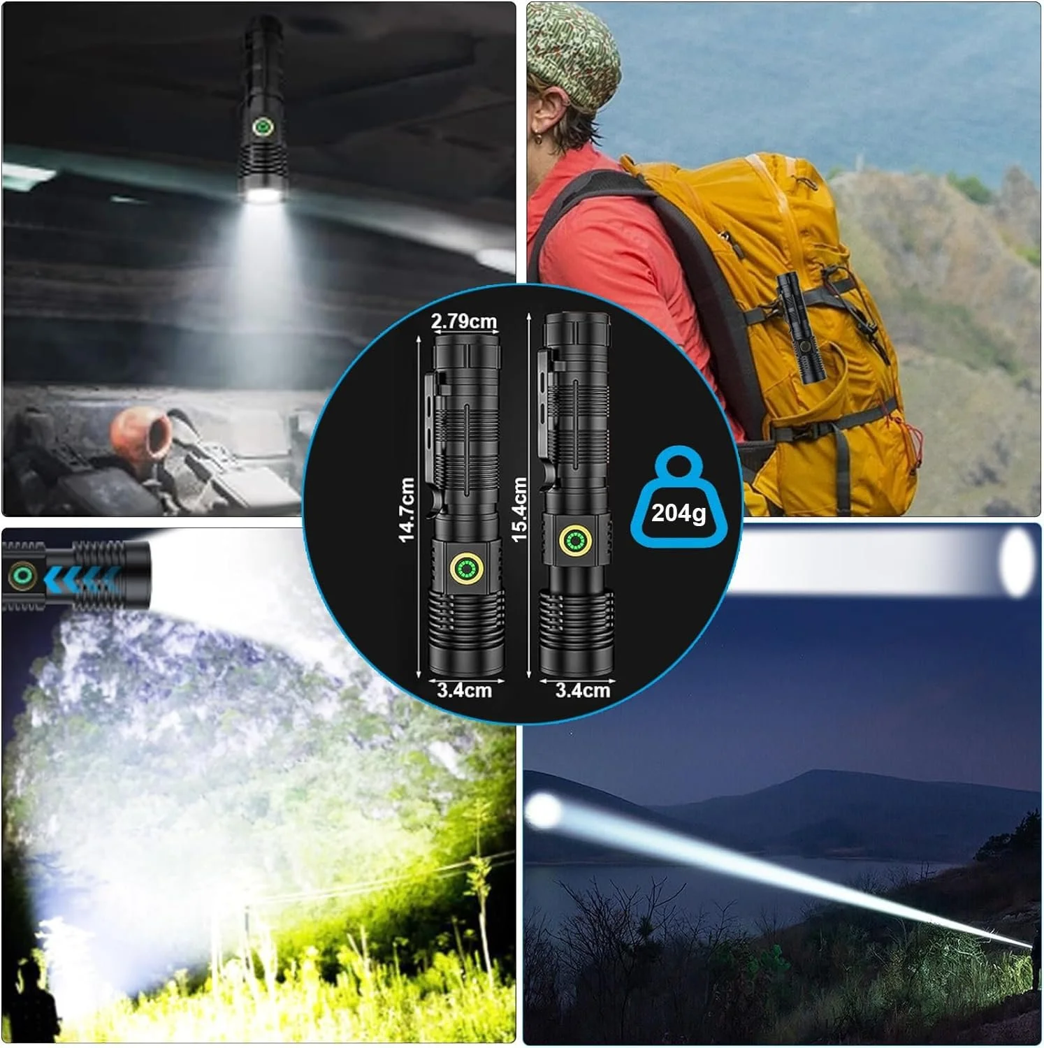 Ліхтар LED Banral, надзвичайно яскравий, міні з кобурою, 4 режими, плавне регулювання яскравості, магнітний, тактичний для вулиці, кемпінгу, поліції, надзвичайних ситуацій, фото №9 Ліхтар LED Banral, надзвичайно яскравий, міні з кобурою, 4 режими, плавне регулювання яскравості, магнітний, тактичний для вулиці, кемпінгу, поліції, надзвичайних ситуацій, фото №9