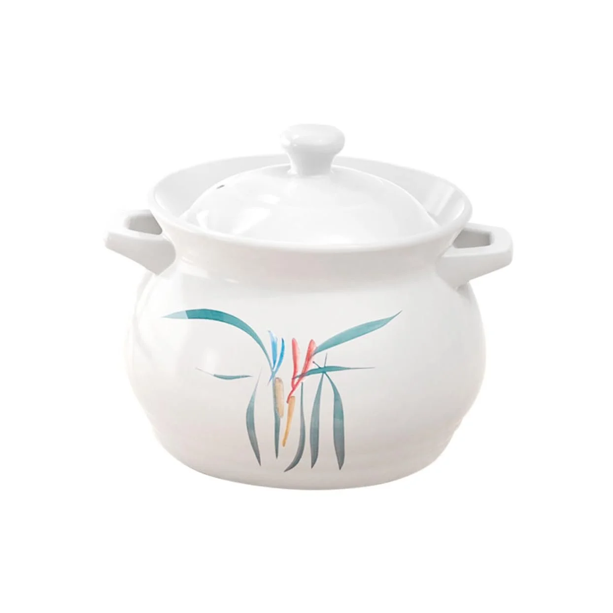 Кастрюля для супа Керамическая 2 л Термостойкая с нескользящей ручкой, фото №1