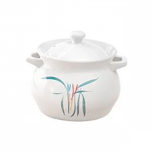 Кастрюля для супа Керамическая 2 л Термостойкая с нескользящей ручкой - Фото 1