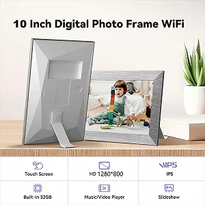 Цифровая фоторамка 10 дюймов WiFi 32 GB HD IPS Сенсорный экран synthetic.ua - Фото 1