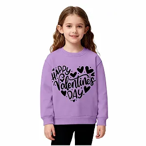 Дитяча толстовка до Дня Святого Валентина і дівчаток, з графічним зображенням серця - Фото 1