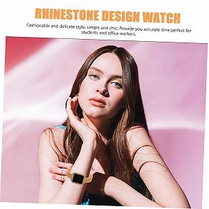Жіночий наручний годинник WRITWAA Diamond з сенсорним екраном, прикрашений стразами synthetic.ua - Фото 1