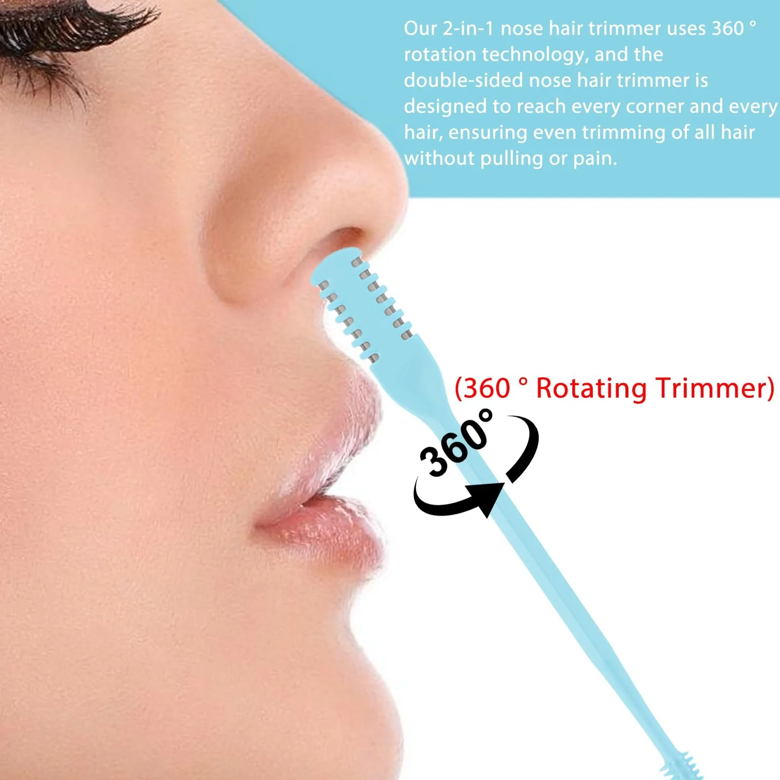 Тример GOEDCH Double Sided Nose Hair Trimmer 2-в-1, фото №6
