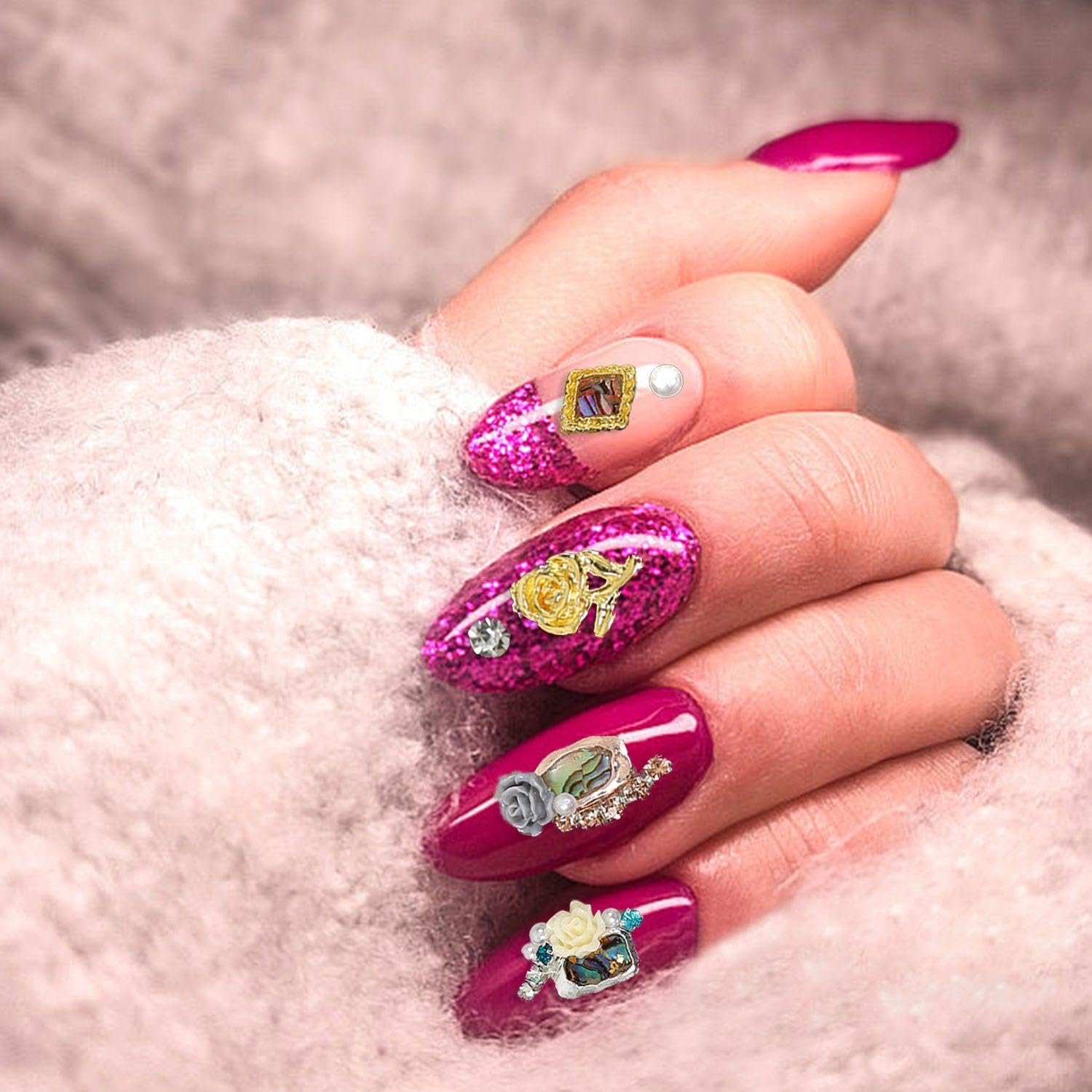 Украшения для ногтей 6 коробок, Креативные 3D аксессуары, Очаровательные и модные, Смешанные с разными стилями, DIY украшения для ногтей, фото №5 Украшения для ногтей 6 коробок, Креативные 3D аксессуары, Очаровательные и модные, Смешанные с разными стилями, DIY украшения для ногтей, фото №5