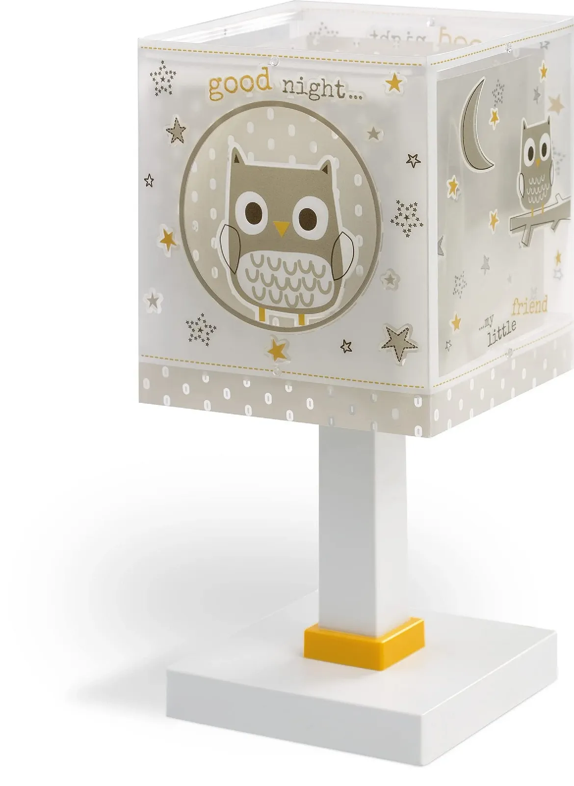Настільна лампа Dalber Good Night 63391 дитяча Сова Тварини бежева, фото №1
