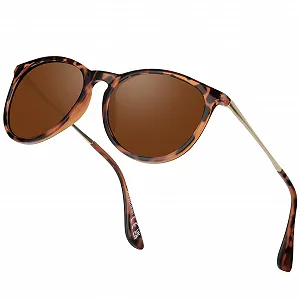 Поляризовані сонцезахисні окуляри Perkanion, круглі, жіночі, захист UV400, котяче око, ретро, вінтажні - Фото 1