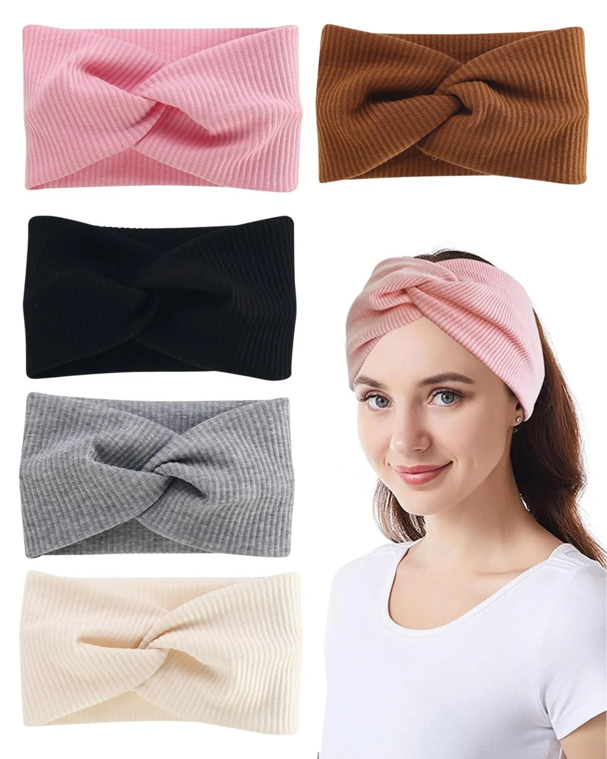 Жіночі пов'язки на голову, еластичні, фото №1