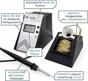 Паяльная станция Ersa i-CON Nano Черный synthetic.ua - Фото 1