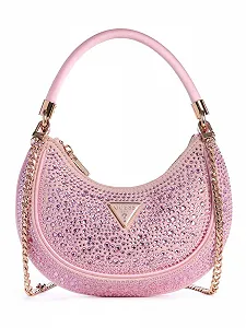 Сумка-хобо GUESS Zalina Mini Small Рожевий - Фото 1