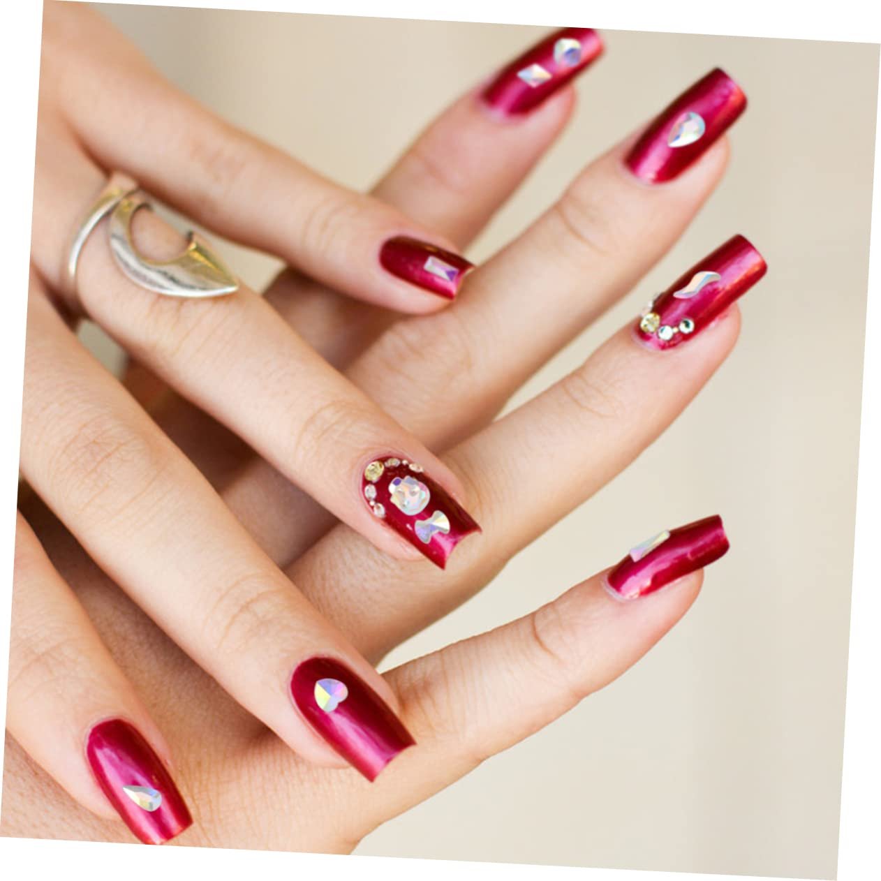 Стрази Плоскі WOONEKY Змішані форми для дизайну нігтів, 100 шт., фото №9 Стрази Плоскі WOONEKY Змішані форми для дизайну нігтів, 100 шт., фото №9