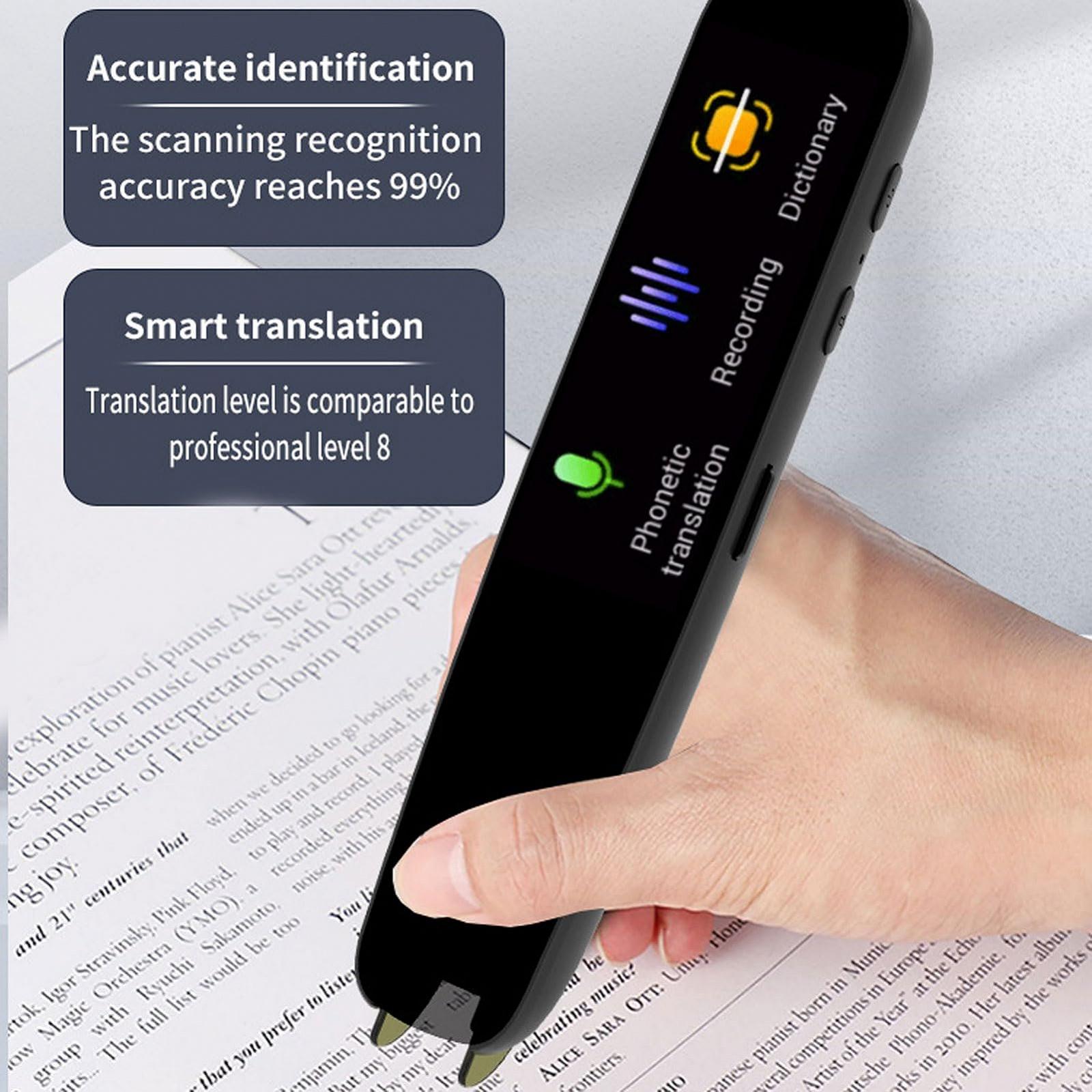 Ручка для сканирования текста Vikye, устройство двухстороннего Wi-Fi преобразования текста в речь, поддержка офлайн-перевода, устройство для перевода на 112 языков с ЖК-дисплеем 1,97 дюйма, фото №8