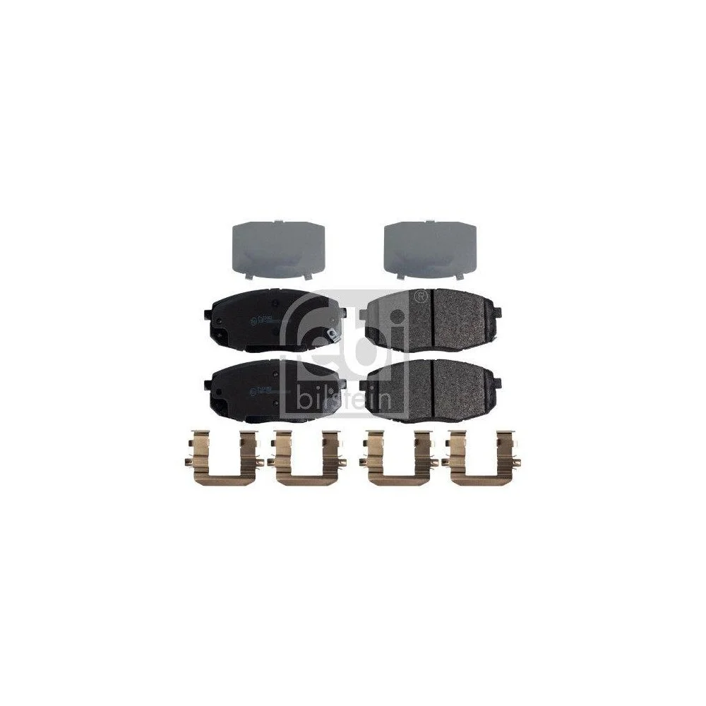 Комплект гальмівних колодок, дискові гальма FEBI BILSTEIN 177071 для HYUNDAI передній міст, фото №2