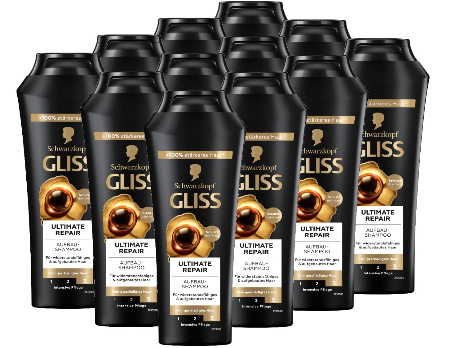 Шампунь Gliss Ultimate Repair с жидким кератином и экстрактом жемчуга для сильно поврежденных и сухих волос, фото №1
