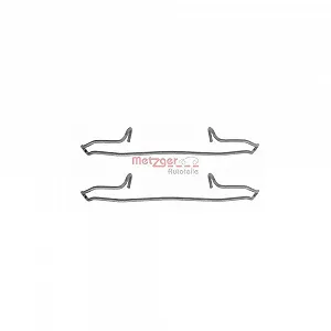 Комплект аксессуаров, тормозные колодки METZGER 109-1159 задний мост, передний мост - Фото 1