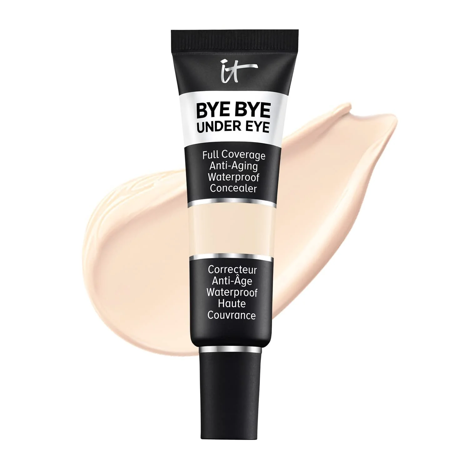 Консилер IT Cosmetics Bye Bye Under Eye High Coverage Waterproof з пептидами, колагеном і гіалуроновою кислотою Light 10.5, 12 мл, фото №1