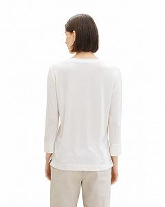 Футболка Tom Tailor 1038161-10315 с длинным рукавом Белый XL synthetic.ua - Фото 1