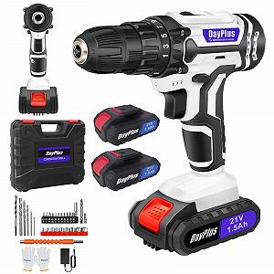Купить Аккумуляторная отвертка VickyHome 21 В Набор шуруповерта беспроводная дрель 45 Нм Макс с 2-скоростями и LED с набором из 29 аксессуаров для DIY проектов - Фото 1 Аккумуляторная отвертка VickyHome 21 В Набор шуруповерта беспроводная дрель 45 Нм Макс с 2-скоростями и LED с набором из 29 аксессуаров для DIY проектов - Фото 1